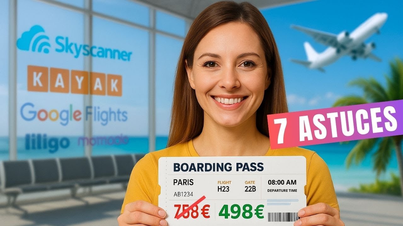 7 ASTUCES pour payer ton billet d’avion beaucoup MOINS cher en 2026