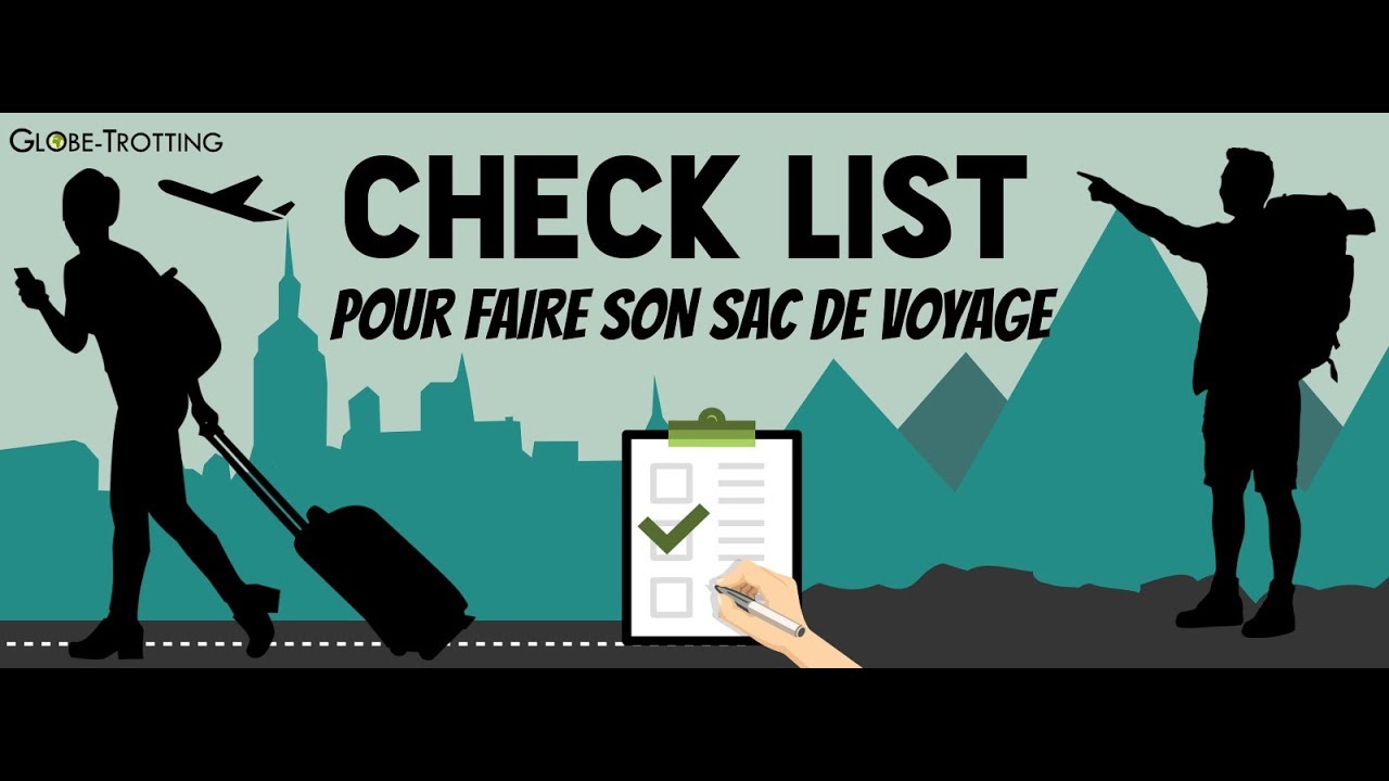 Liste voyage et vacances (Checklist valise)