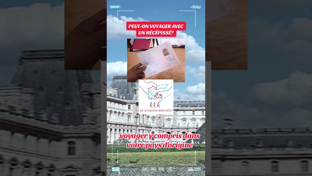 PEUT-ON VOYAGER AVEC UN RÉCÉPISSÉ?