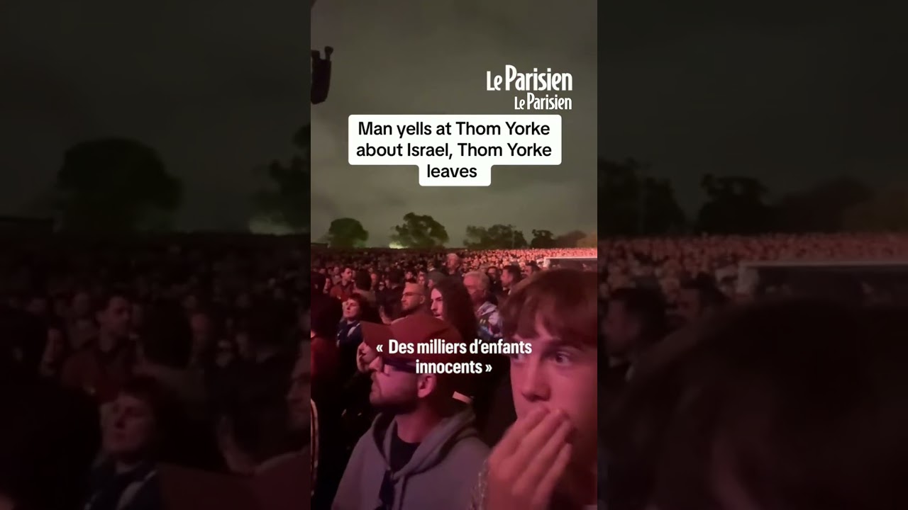 Le chanteur de Radiohead quitte la scène après les critiques d'un spectateur pro-plaestinien