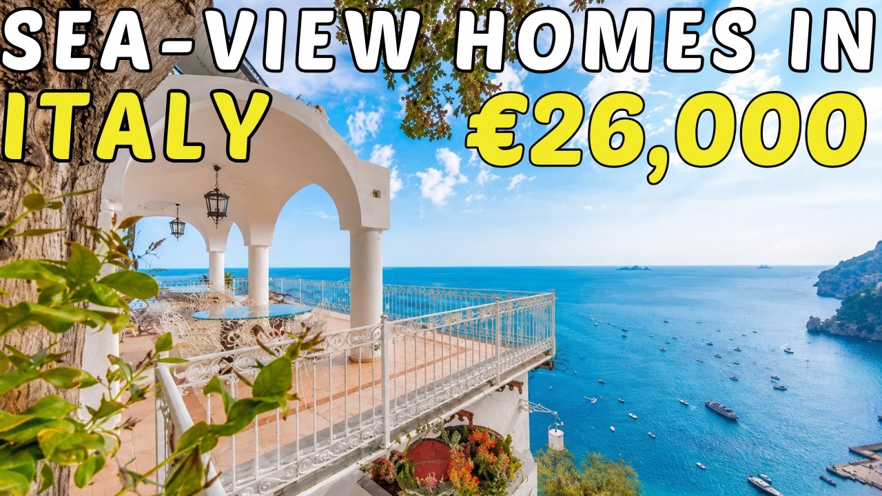 7 REAL SEA-VIEW Homes in ITALY Under €100K — One Is Only €26,000