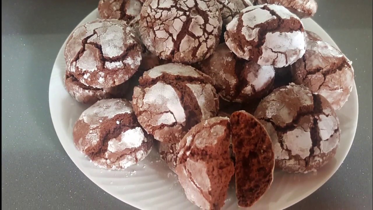 Craquelés au chocolat facile