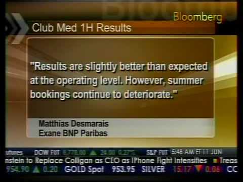 Club Med 1H Results - Bloomberg