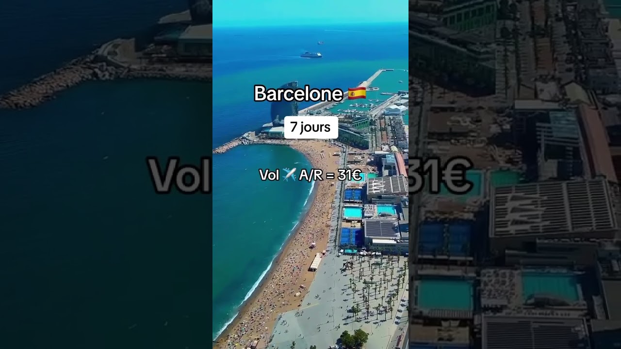 Voyage Barcelone Pas Cher #vlog #france #bonplanvoyage #bonplan #shortsvideo #foryou #tourism