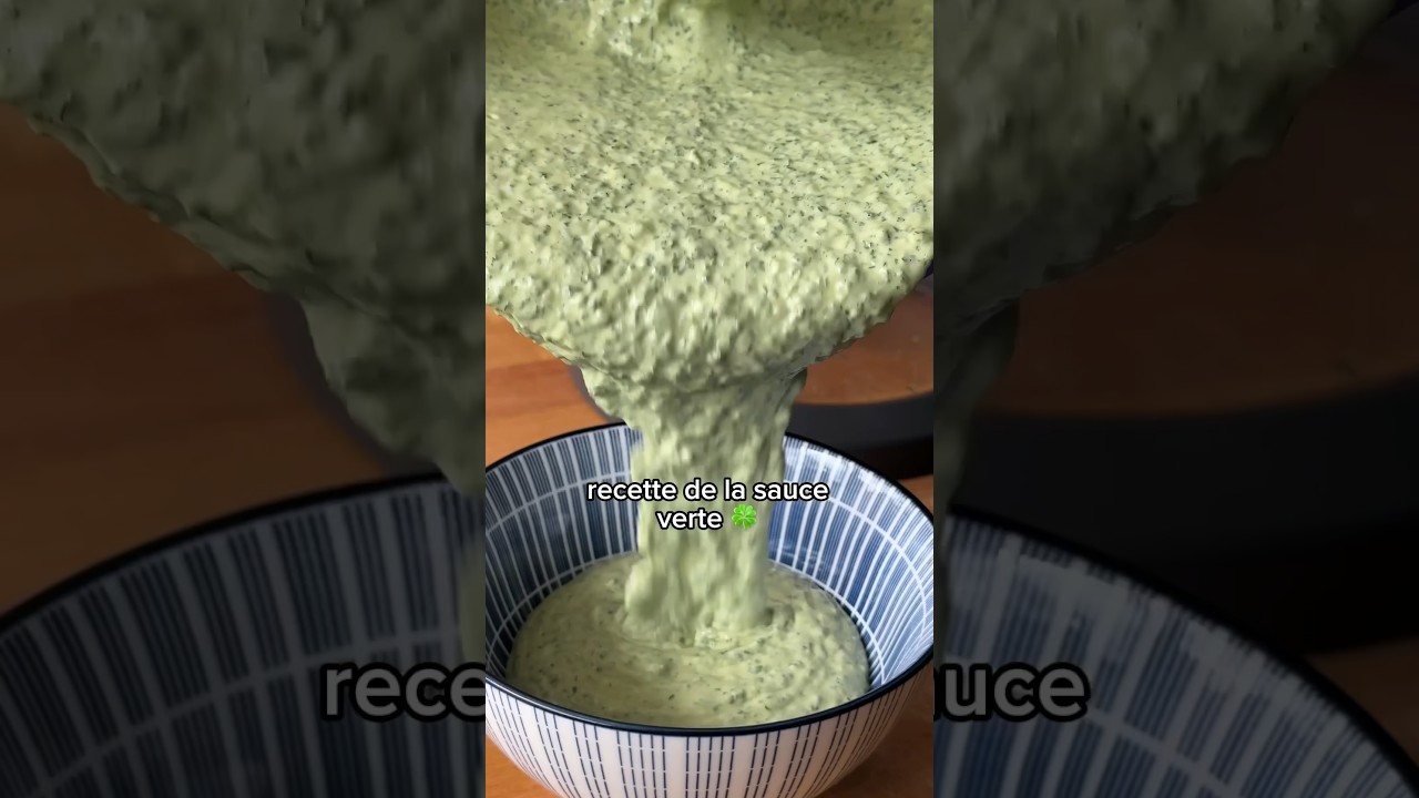 RECETTE SAUCE VERTE #sauceverte #sauce #sauces #happycook #homemade