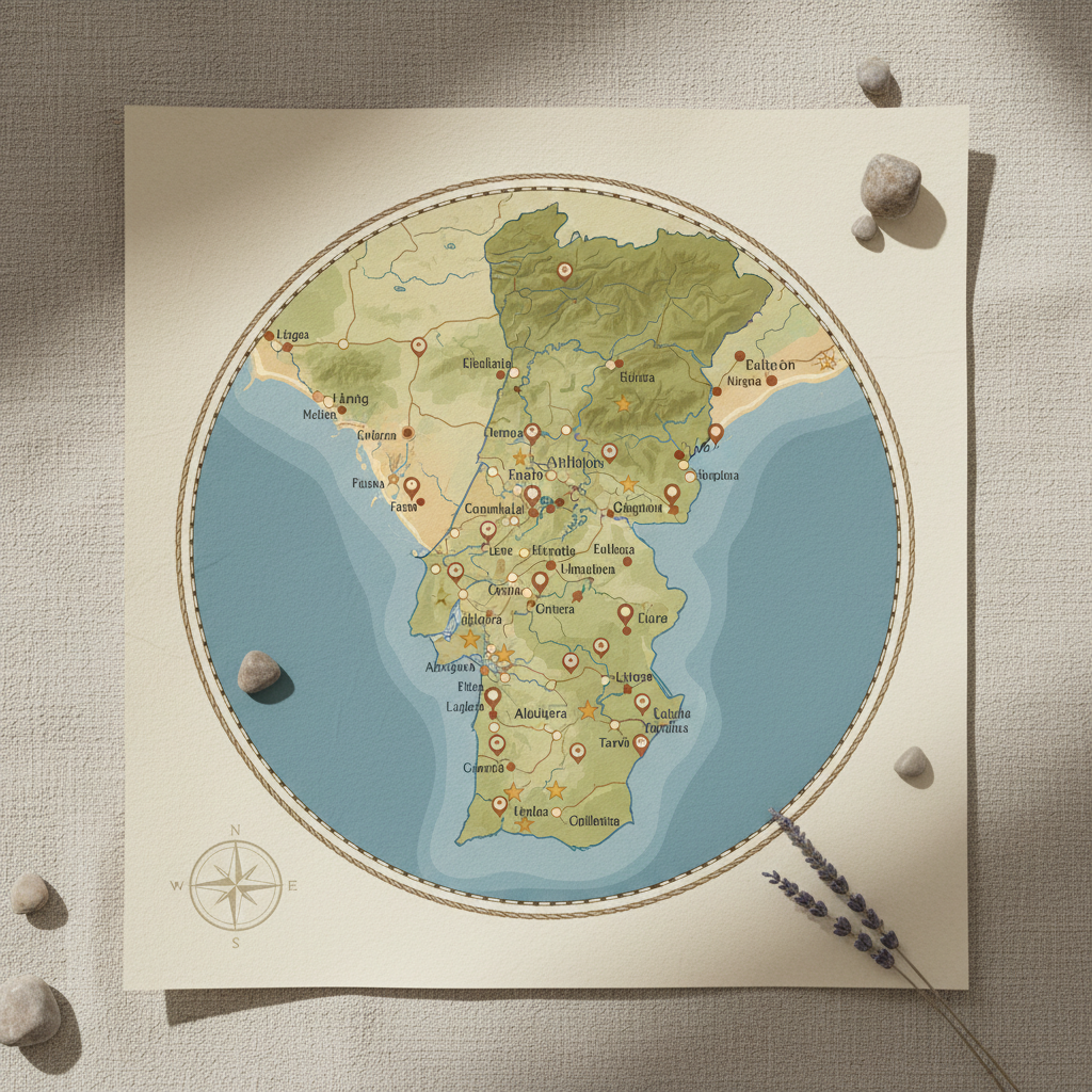 explorez la carte du sud du portugal et découvrez les incontournables de la région en 2025 : plages paradisiaques, villages pittoresques et sites historiques à ne pas manquer.