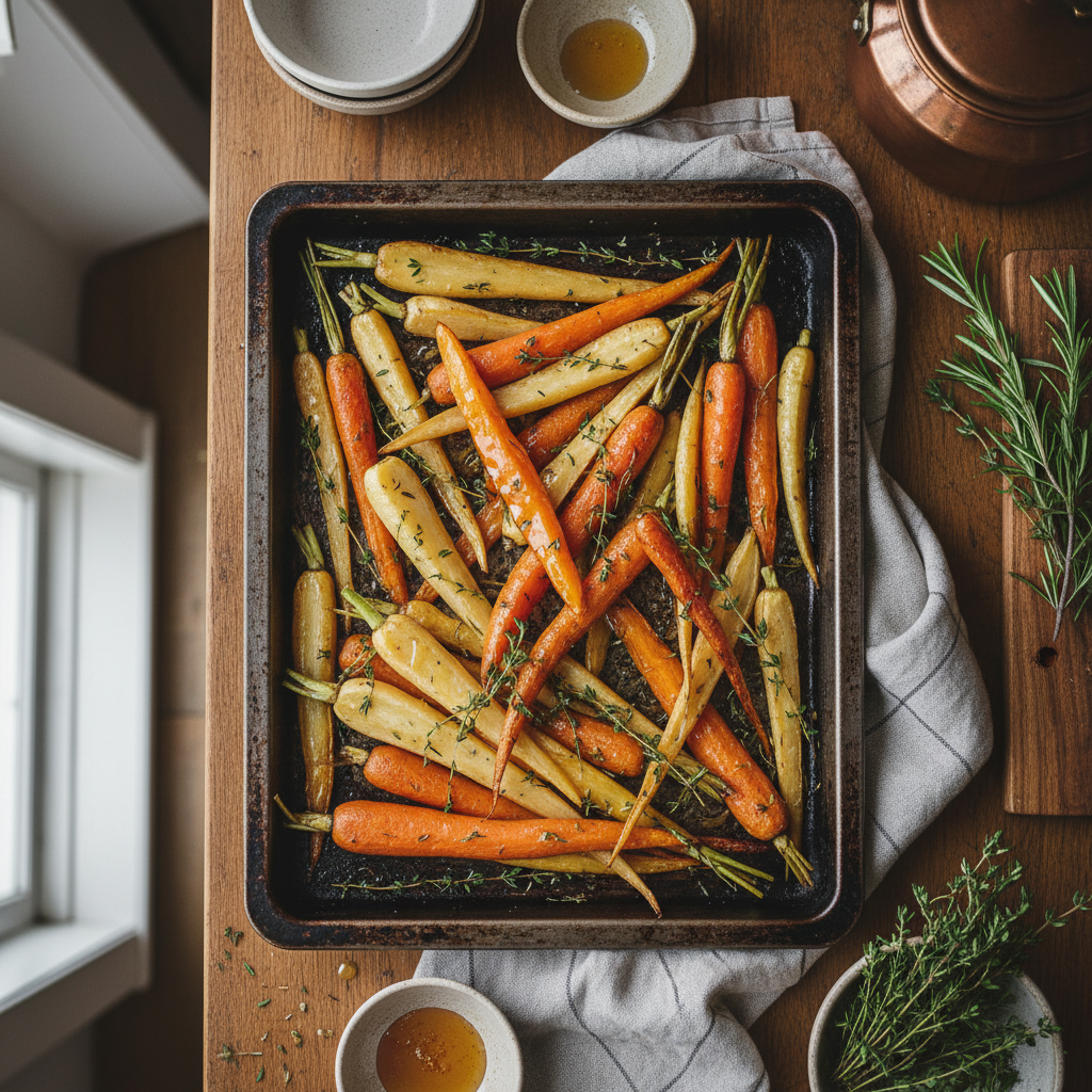 découvrez nos astuces simples pour réussir une recette savoureuse de panais et carottes rôtis au four, un plat délicieux et sain à déguster en famille.