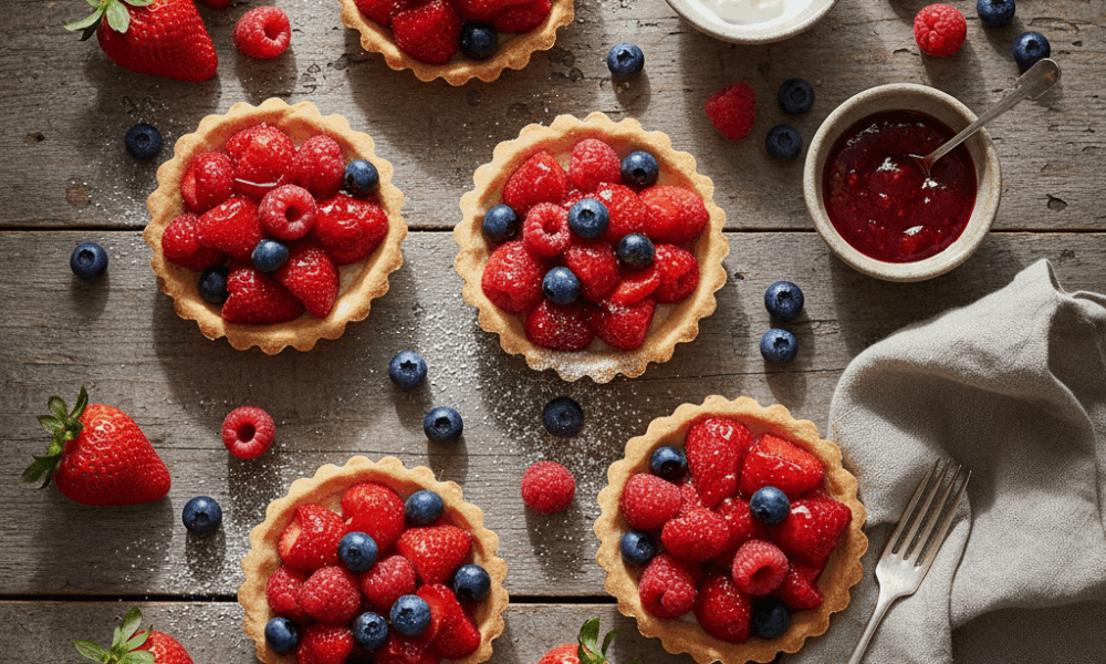 découvrez une recette facile et rapide de tartelettes aux fruits rouges, parfaite pour régaler vos proches en 2025 avec des saveurs fraîches et gourmandes.