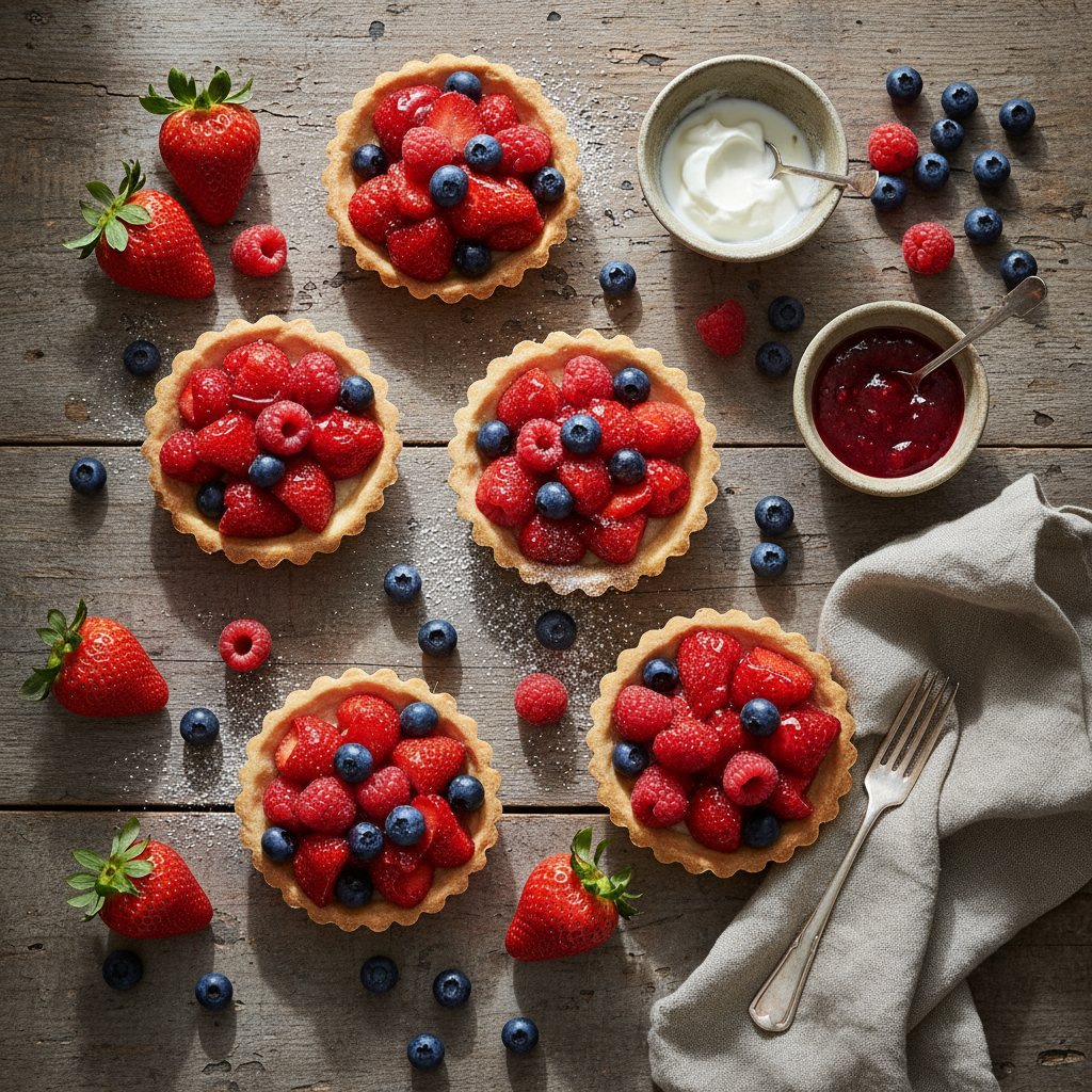 découvrez une recette facile et rapide de tartelettes aux fruits rouges, parfaite pour régaler vos proches en 2025 avec des saveurs fraîches et gourmandes.