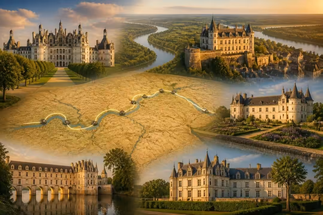 découvrez notre circuit de 5 jours pour visiter les magnifiques châteaux de la loire et profiter d'un parcours riche en histoire et paysages d'exception.